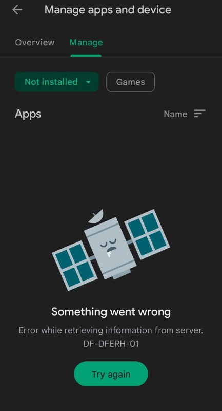 Google Play 出现了故障，用户无法连接到商店
