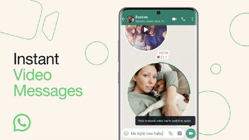 WhatsApp 现在允许你直接在聊天界面中录制和分享短视频消息你现在可以直接在 WhatsApp 聊天中录制和分享个人短片