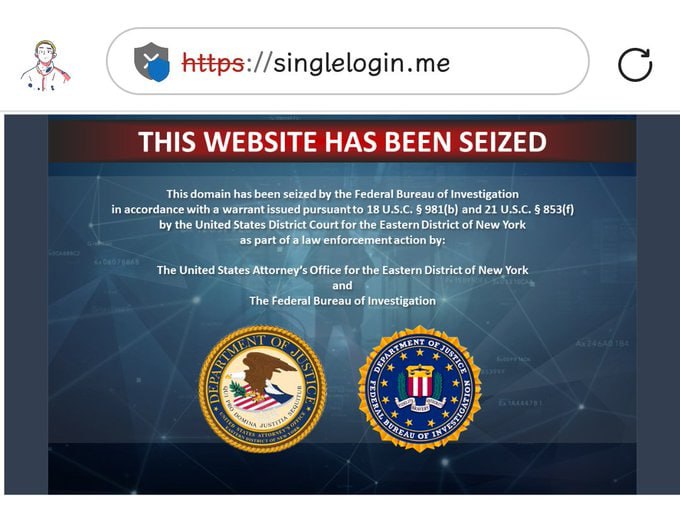 Z-library 的登录域名已被美国司法部扣押