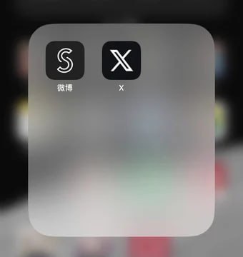微博推出了一种类似于 X（推特）风格的W和S应用图标