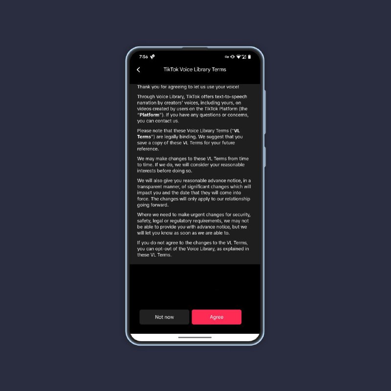 TikTok 即将推出新功能，只需10秒即可用 AI 克隆你的声音TikTok 正在开发这项功能，目前只是将其称为“使用 AI 创建你的声音”和“TikTok 语音库”