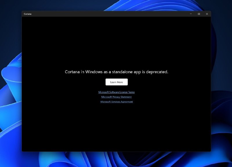 微软刚刚在 Windows 11上终止了Cortana应用，转而支持人工智能