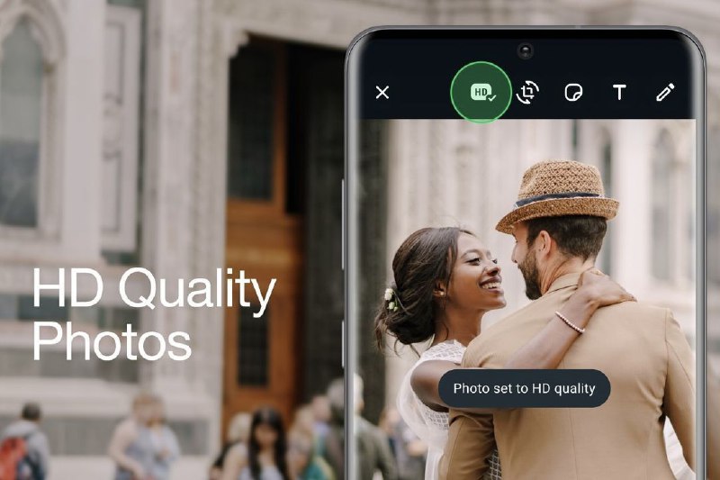WhatsApp 正在 Android、iOS 等平台上推出“高清”照片，视频也将很快推出最新的 WhatsApp 功能提供了以高清质量发送照片的选项，这个新选项将最大保留照片的图像质量