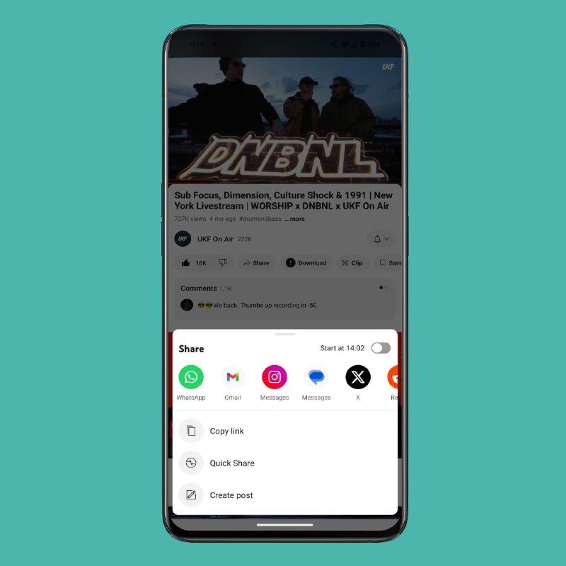 YouTube 移动端推出视频时间戳分享YouTube 桌面网站多年来允许用户在复制视频 URL 时分享特定的时间戳