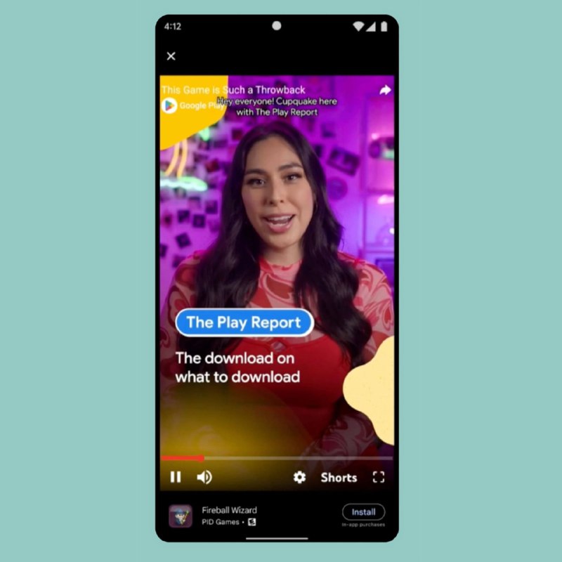 Shorts 短视频即将登陆 Google Play 商店Google play 商店正在推出新的短视频系列“The Play Report”