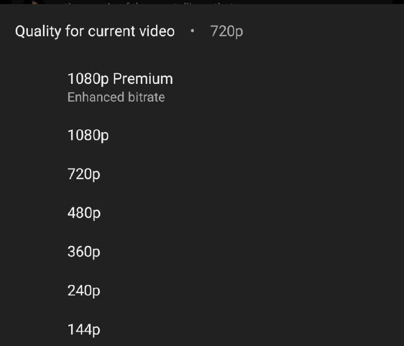 YouTube 上具有更高比特率的“1080p Premium”开始出现在更多设备上今年 4 月，据媒体 TheVerge 报道YouTube为 iPhone 和 Apple TV 设备的 Premium 订阅者推出了“增强型”1080p 高清视频质量，并在接下来两个月间为更多 iOS 用户广泛推出了该功能