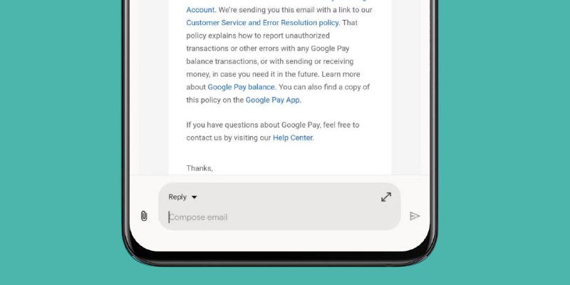 谷歌重新设计了 Gmail 的回复 UI，使其更像即时通讯应用安卓上的 Gmail 正在测试一个新的 UI，该 UI 会在收到的电子邮件底部带来一个类似聊天的消息框，类似于即时通讯应用