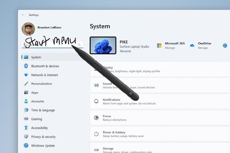 Win 11 现在可以在任何可以打字的地方书写微软开始对 Windows Ink 进行新的更改，让你可以在 Windows 11 的任何可以输入文字的地方写字