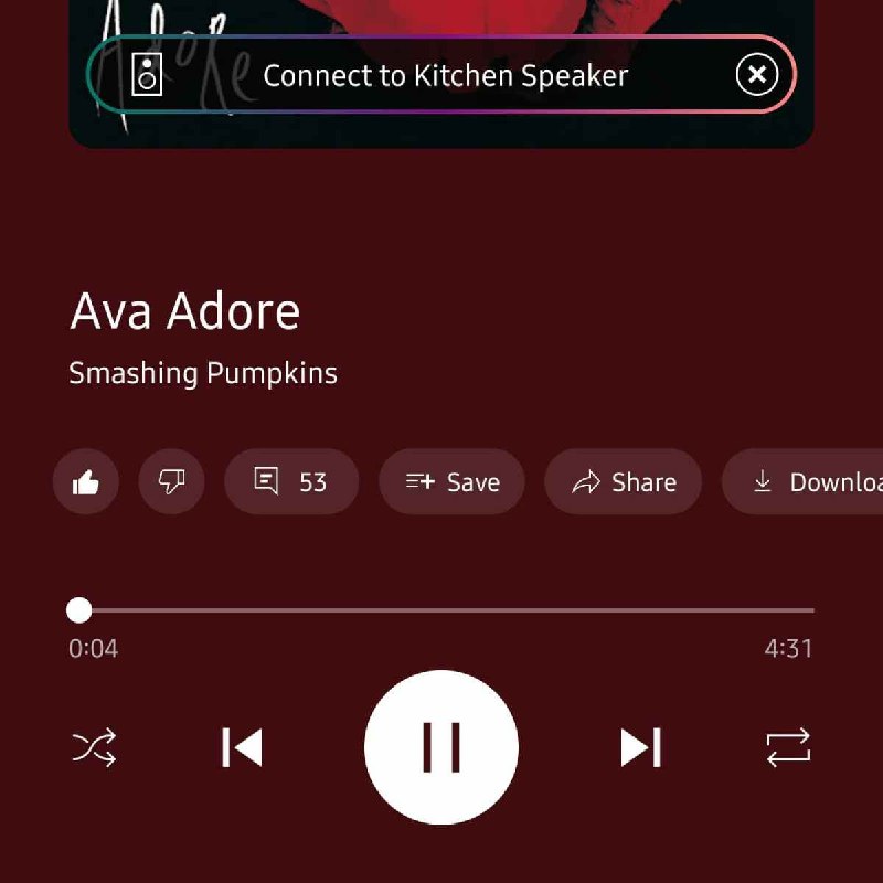 YouTube Music 可能会增加评论区Redirect 上有用户看到，“赞成/反对”和“保存”选项之间多了评论按钮