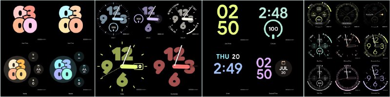 Pixel Watch 2 手表中将出现的新 Google 表盘初探AndroidAuthority 展示了即将出现在谷歌第二代手表中的手表界面，总共有 4 种，具有不同的定制选项