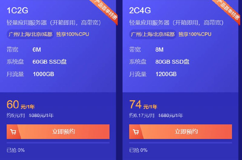 腾讯云狂降首年费用