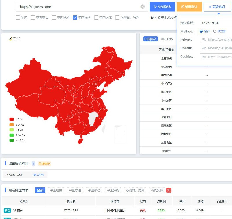 阿里云的oss域名境外方向似乎被中国移动屏蔽了TG网友 Apawn 测试发现，移动网络下阿里云的OSS域名往境外方向不通，电信联通显示正常