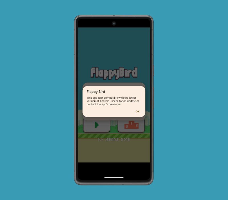 Android 14 悄然引入了两项更改，以推动弃用旧应用的步伐：-已弃用的 ABI 警告：当您启动任何 32 位应用程序时，您将看到一个对话框，警告您“此应用与最新版本的 Android 不兼容