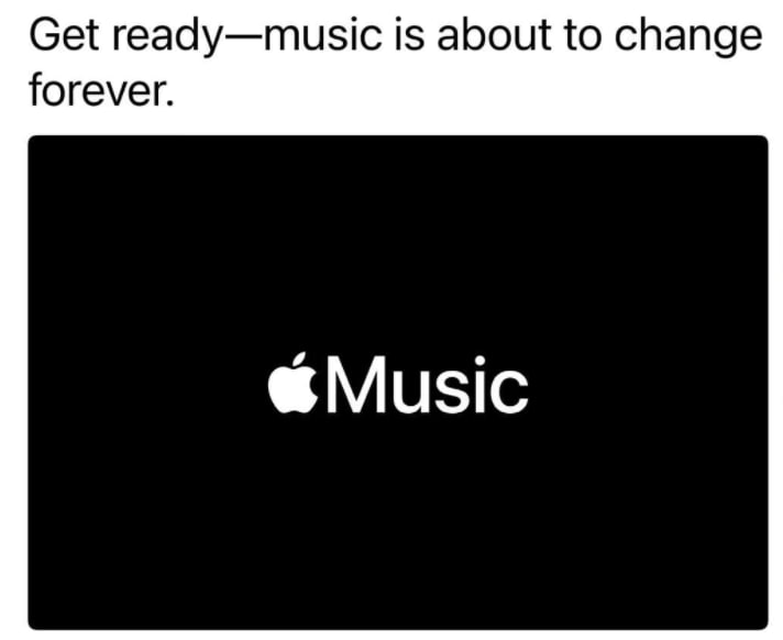 APPLE美国区应用商店置顶广告位透出 Apple Music 可能发生重大转变的讯息